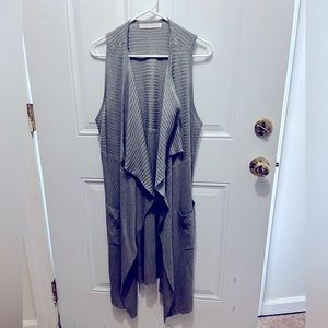 Long line waterfall open vest